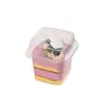 Caja Cuadrada para Pastel de Crema Pastel Mil Hojas Vaso para Mousse Caja Desechable Caja para Empaque de Pastel Caja de Empaque Transparente