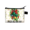 Porta-moedas de Natal Desenho Animado Bonito Presente de Natal Bolsa Mini Porta-moedas Fofa para Crianças Bolsa Portátil para Armazenamento