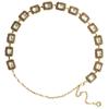 Venta Caliente Transfronteriza Cadena de Cintura para Mujer Coche Vintage Tallado Decorativo Strass Grande Cinturón Delgado Para Mujer Combinación con Todo Falda Cadena de Metal