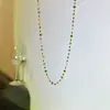 Colar de Contas de Cristal Cor Nova Corrente para Clavícula Feminina Design de Nicho de Verão Gargantilha Simples M102