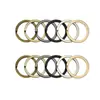 Llavero Engrosado Colgante Chapado Cadena para Llaves de Alambre Plano Anillo para Llaves Decoración de Bolsa Colgante Hebilla Redonda Decoración de Ropa Anillo Colgante