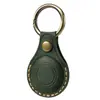 Funda Protectora para AirTag de Cuero Crazy Horse, Colgante de Bolso, Cubierta de Cuero, Llavero Creativo Vintage, Cubierta Protectora, Adorno Colgante para Hombres