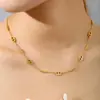 Acero de Titanio de Lujo Ligero Estilo Francés Nariz de Cerdo Minimalista de Nicho para Mujer Cadena de Clavícula Versátil Única Collar para Mejor Amiga