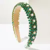 Diadema de Nuevo Retro Transfronteriza Estilo Palacio de Lujo Pesado Diamante Barroco Incrustado Perla Accesorios para el Cabello de Baile de Alta Gama