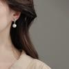 Versión coreana de aretes de perlas de circonita para mujer aretes de plata esterlina aretes de estilo pequeño y fragante nueva explosión 2024 aretes de alto sentido