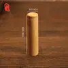 Tubo de Incienso de Bambú Xinming Tubo de Bambú Carbonizado Natural Vintage Portátil para Viaje Latas de Té Caja de Té Tubo de Incienso Latas de Té