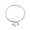 Pulsera de plata esterlina 999 de plata pura de sección de bambú Shihuan, pulsera sólida de plata con campana de loto, pulsera de moda nicho, regalo