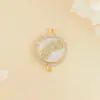 Accesorios DIY Colgante Sol Estrella Explosiones Oro 18K Circonita Micro Planeta Geometría Accesorios Desgastados