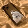 Funda de Teléfono Cachorro Sonda Adecuada para iPhone 17, 16 Pro, Diseño de Nicho, Cobertura Total Apple 14, 15 Simple Anti-Caídas Estilo Dibujos Animados