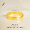 Loja de ouro Puzuo mesmo estilo pulseira de pneu largo de areia dourada antiga versão larga grossa dobrada moda pulseira de alta qualidade