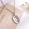 Anel em Forma de Lua de Luxo Leve Transfronteiriço com Microcravação de Zircônia, Acessórios de Colar para Mulheres, Corrente de Suéter Única e Estilosa