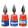 Cabeça de Moagem Elétrica de Aço Tungstênio, Lima Rotativa de Liga Dura, Moagem e Escultura de Metal, Formato de Bala Tipo G, 6mm