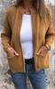 Estación Independiente Transfronteriza Europea y Americana 2024 para Explosiones de Otoño e Invierno Moda Casual Chaqueta con Cuello Alto y Cremallera Chaqueta Holgada con Bolsillo para Mujer