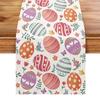 Camino de Mesa Personalizado de Conejo Lindo para Pascua Transfronterizo para Sala de Estar y Mesa de Comedor del Hogar Decoración Festiva Mantel Impermeable Venta al por Mayor