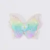 Nuevo color degradado perla amor mariposa semiacabado sin pinza accesorios para joyería al por mayor DIY accesorios para el cabello para niños