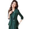 Conjunto de Vestido Social Feminino Elegante e da Moda 2025 Novo Terno de Primavera e Outono com Vestido Camisola Conjunto de Duas Peças