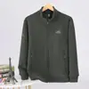 Jaqueta de Lã Polar Cardigan Masculina Outono 2025 Nova Casual Solta Top com Zíper Esportiva Roupa Externa de Pai