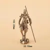 Adornos de Escritorio de Mono Rey del Infierno de Latón Lucha contra Buda Artesanías de Tallado en Bronce Adornos Mono Cielo Gran Sabio Adornos de Mano