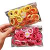 Bolsita de Margarita Cambio Gradual Toalla Banda para el Cabello Banda de Goma Lazo Cabeza Cola de Caballo Cuerda para el Cabello a Color para Niña Paquete de 50