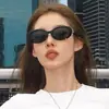 Gafas de Sol de Moda Estilo Influencer para Mujer, Gafas de Sol de Lujo de Gama Alta con Marco Pequeño, Gafas de Sol a la Moda con Protección Solar para Hombre