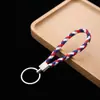 Llavero de Cordón de Cuero Trenzado Lanyard para Llaves de Cuero Accesorio Colgante de Coche de Alta Gama Regalo Pequeño para Actividades Al por Mayor en Stock
