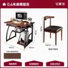 Mesa Simple Casa de Alquiler Departamento Pequeño Escritorio Librero Mesa Integrada Mesa para Computadora de Escritorio para Hogar Mesa de Escritura para Estudiante