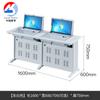 Mesa de Computadora Empotrada de una y Doble Cara abatible para Salón de Computación de Escuelas Primarias y Secundarias Escritorio y Silla Ocultos Mesa de Examen