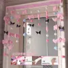 Cortina de Bolas de Nube de Colores para Habitación de Niñas, Sala de Té, Cortina Acogedora, Cortina de Entrada, Cortina Decorativa para Villa, Cortina de Baño