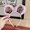 Nueva Diadema de Orejas de Mickey Linda de Dibujos Animados Lentejuelas Tarjeta para el Cabello Infantil Accesorios para el Cabello Venta Caliente Transfronteriza