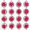 5A Duas Cores Coração de Açúcar Octogonal Corte Milênio Rosa 6-8mm Incrustado Banhado Deslumbrante Nail Art Zircônia Item em Tendência no Tiktok