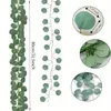 Plantas Verdes Artificiales, Enredaderas de Hiedra, Eucalipto Falso, Hojas de Eucalipto del Dinero, Enredaderas Artificiales, Flores de Plástico