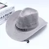 Sombrero Sombrero Vaquero Protector Solar para Exteriores Mezclilla Pesca Sombrero para Hombre Fresco para Mujer Ocio Viaje Sombrero de Paja de Verano