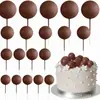 20 Piezas Doradas Bolas de Burbuja para Pastel Enchufe Decoración para Boda Aniversario Fiesta de Cumpleaños Traje