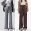 Pantalones de Maternidad Primavera y Otoño Ropa Exterior Pantalones de Pierna Ancha 2026 Estilo Nuevo Sin Opresión en el Vientre Durante el Embarazo Pantalones de Arroz Glutinoso Ropa de Otoño