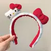 2025 Nueva Diadema de Dibujos Animados Hello Kitty Estilo Caliente Diadema Versátil Antideslizante para Lavarse la Cara Linda Moda Popular Accesorios para la Cabeza