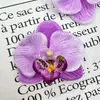 Atacado de Fábrica Cabeças de Flores de Orquídea Borboleta Artificiais Mini para Decoração de Chapéus, Decoração de Caixas de Doces, Presilhas de Cabelo, Acessórios de Cabeça, Flores para Chapéus, Flores para Sapatos e Boutonnières