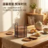 Juego de Posavasos de Madera Maciza, Estilo Nórdico Portavasos Aislante para Taza de Té Doméstica, Posavasos de Madera Creativo con Soporte, Decoración de Mesa Estilo Japonés