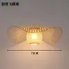 Lustre de bambu trançado estilo japonês para escadas, lustre vintage para restaurantes, lustre criativo para restaurantes de hot pot, hotéis e pousadas, feito à mão