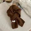 Cálido calentador de cuello de invierno para mujer azul bufanda de mujer otoño e invierno tejido nuevo estilo ins versátil pareja Klein celebridad de internet versión coreana