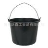 Cubo de cenizas de construcción de plástico negro de 12 litros de espesor para comercio exterior, cubo para tendones de res, cubeta para cenizas, cubo para barro con pegamento cocido, cubo para barro con arena y cenizas.