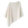 Bufanda de Cachemir para Mujer Nueva de Otoño e Invierno Estilo Perezoso Capa Chal de Longitud Media Cárdigan de Punto Top con Suéter
