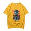 Serie Dragon Ball Mercancía de Sun Wukong Dragon Ball Super Saiyan Camiseta de Algodón Casual Suelta de Manga Corta para Hombre y Mujer