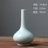 Jingdezhen Jarrón de Cerámica de Alta Temperatura Retro Chino Decoración para el Hogar Imitación Songqing y Estera de Té Blanco de Alta Gama Estilo Nacional Recipiente para Flores