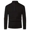 Suéter polo de meia-zip outono e inverno masculino Amazon transfronteiriço, estilo europeu e americano, suéter de malha quente casual de manga longa