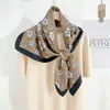 Pañuelo Cuadrado JM de Lujo Ligero con Estampado de Camelia, Pañuelo Sencillo y Elegante de Seda Artificial para Decoración de Lugar de Trabajo, Traje, Camisa y Bolso