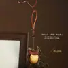 Pingente de Bule de Jacarandá Natural Brinquedo para Alívio do Estresse Chaveiro Estilo Chinês Vintage Peça Artesanal de Mão