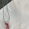 ¡Cuando uses una falda, debes usar azul! Accesorios de Primavera y Verano Comparten Collares de Diseño de Nicho Súper Asequibles, Simples y Versátiles