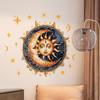 Pegatinas de Pared Ms3194 Estilo Retro Patrón de Sol, Luna y Estrella para Decoración de Fondo de Tienda y Hogar, Pegatinas Removibles, Cantidad Grande Negociable