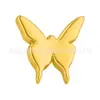 Brincos Studs Exquisitos, Compactos e Versáteis em Liga de Titânio Banhada a Ouro 18K com Designs de Animais e Geométricos, Acessórios Populares para Piercing