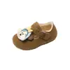 Zapatos de Felpa de Algodón Lindos de Dibujos Animados Mickey para Niñas 2025 Otoño e Invierno Nuevos Suela Suave Zapatos de Felpa Birkenstock para Niños Medianos y Grandes